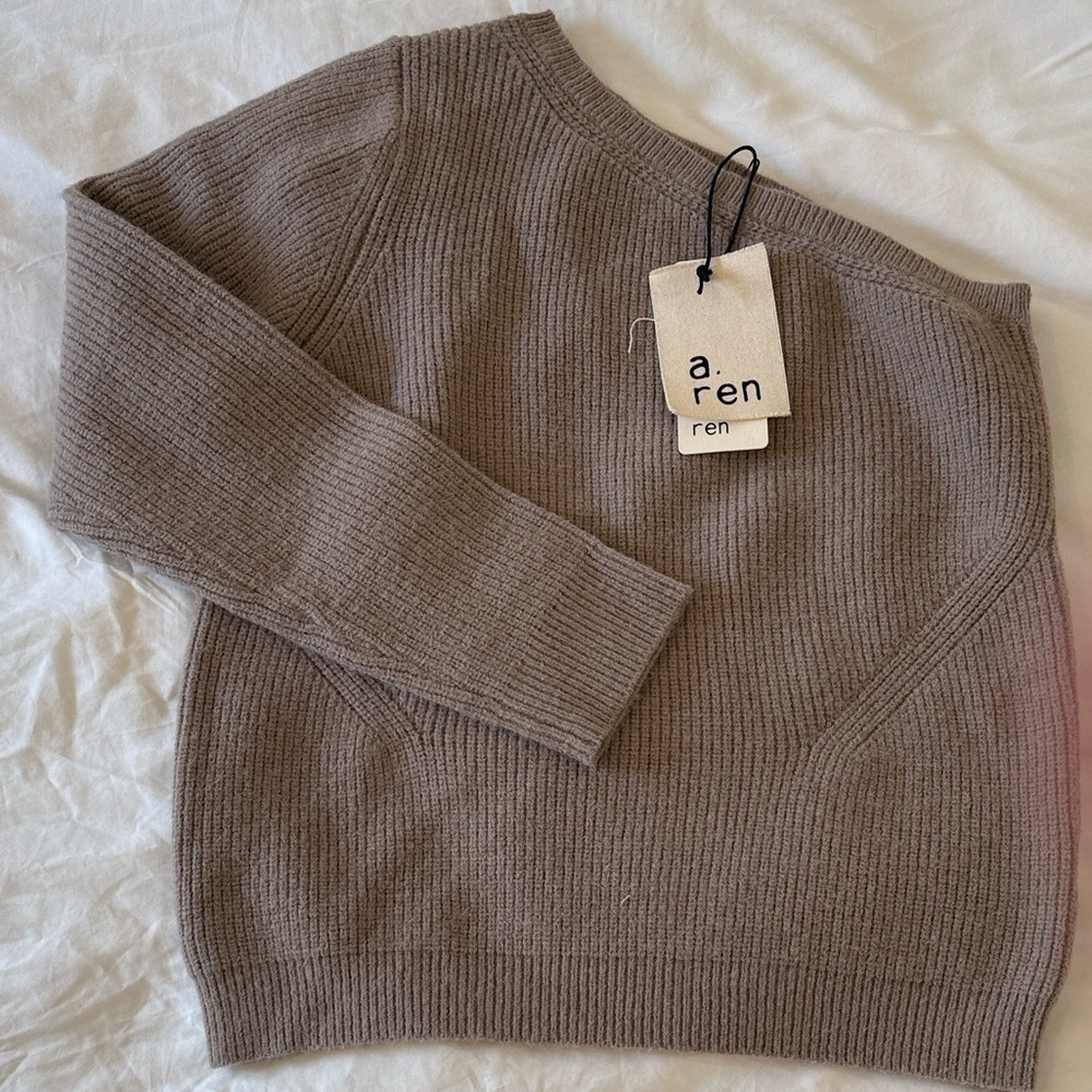 One Sleeve Open Shoulder Sweater